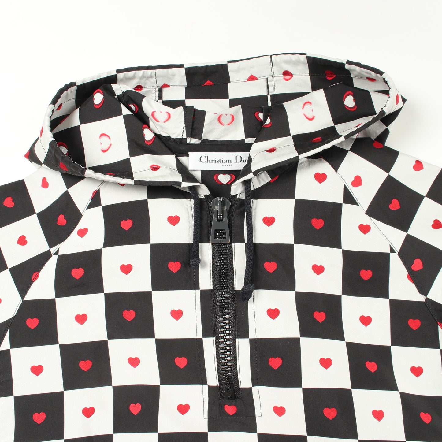 DIOR AMOUR D-CHESS HEART ハート 半袖 ワンピース ホワイト ブラック レッド クリスチャンディオール