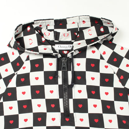 DIOR AMOUR D-CHESS HEART ハート 半袖 ワンピース ホワイト ブラック レッド クリスチャンディオール