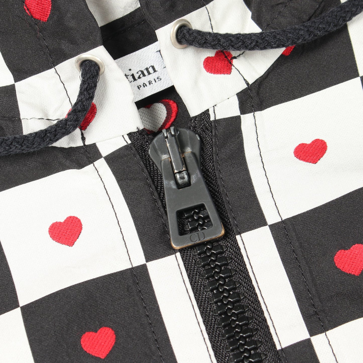 DIOR AMOUR D-CHESS HEART ハート 半袖 ワンピース ホワイト ブラック レッド クリスチャンディオール