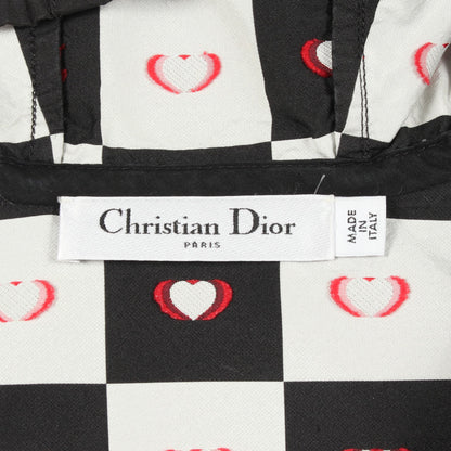 DIOR AMOUR D-CHESS HEART ハート 半袖 ワンピース ホワイト ブラック レッド クリスチャンディオール