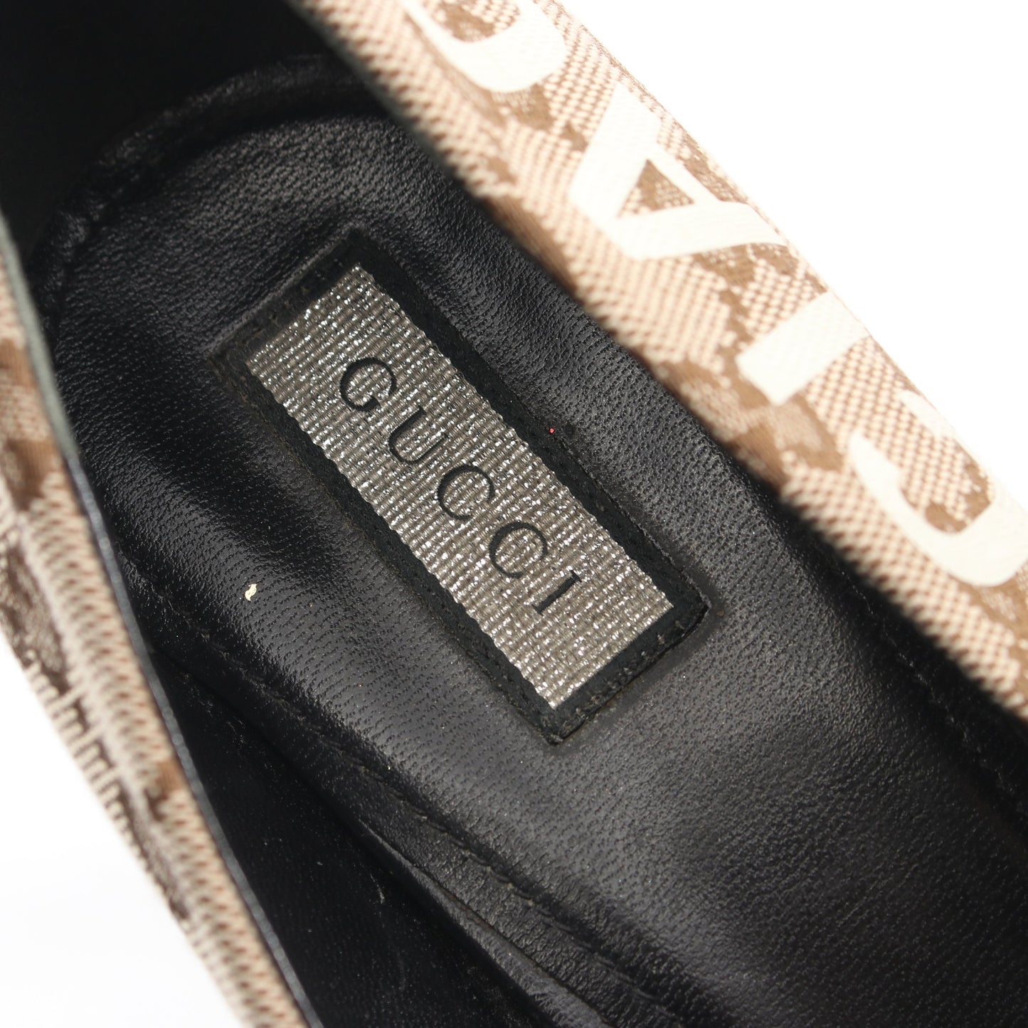 GUCCI × BALENCIAGA GGキャンバス ポインテッドトゥ パンプス キャンバス ベージュ ブラウン グッチ