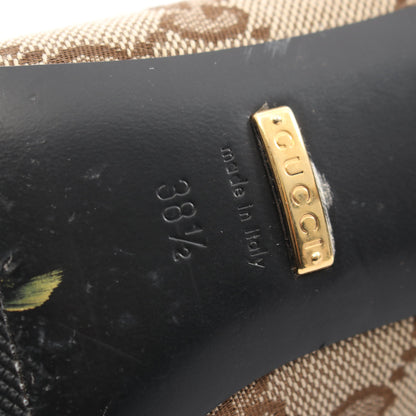 GUCCI × BALENCIAGA GGキャンバス ポインテッドトゥ パンプス キャンバス ベージュ ブラウン グッチ