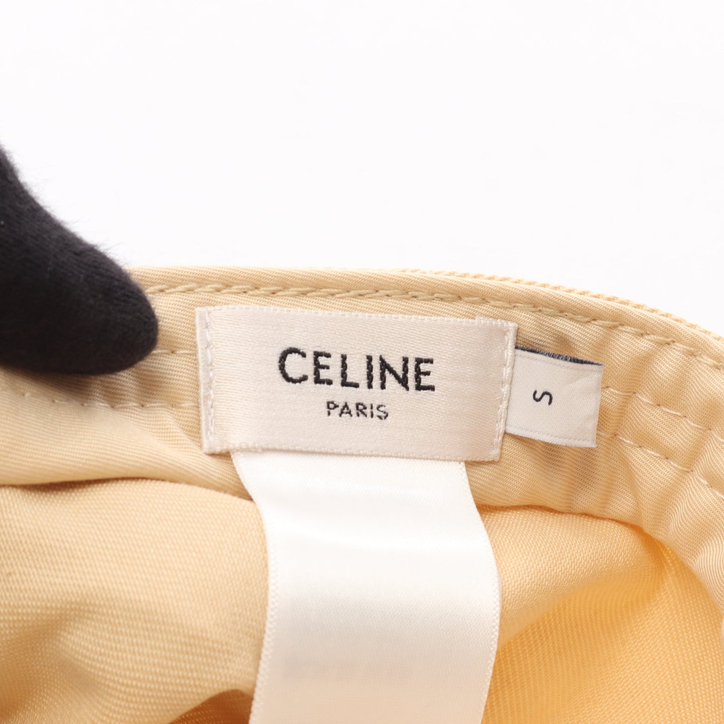 トリオンフ ベースボールキャップ 帽子 コットン ベージュ セリーヌ 財布・小物 CELINE