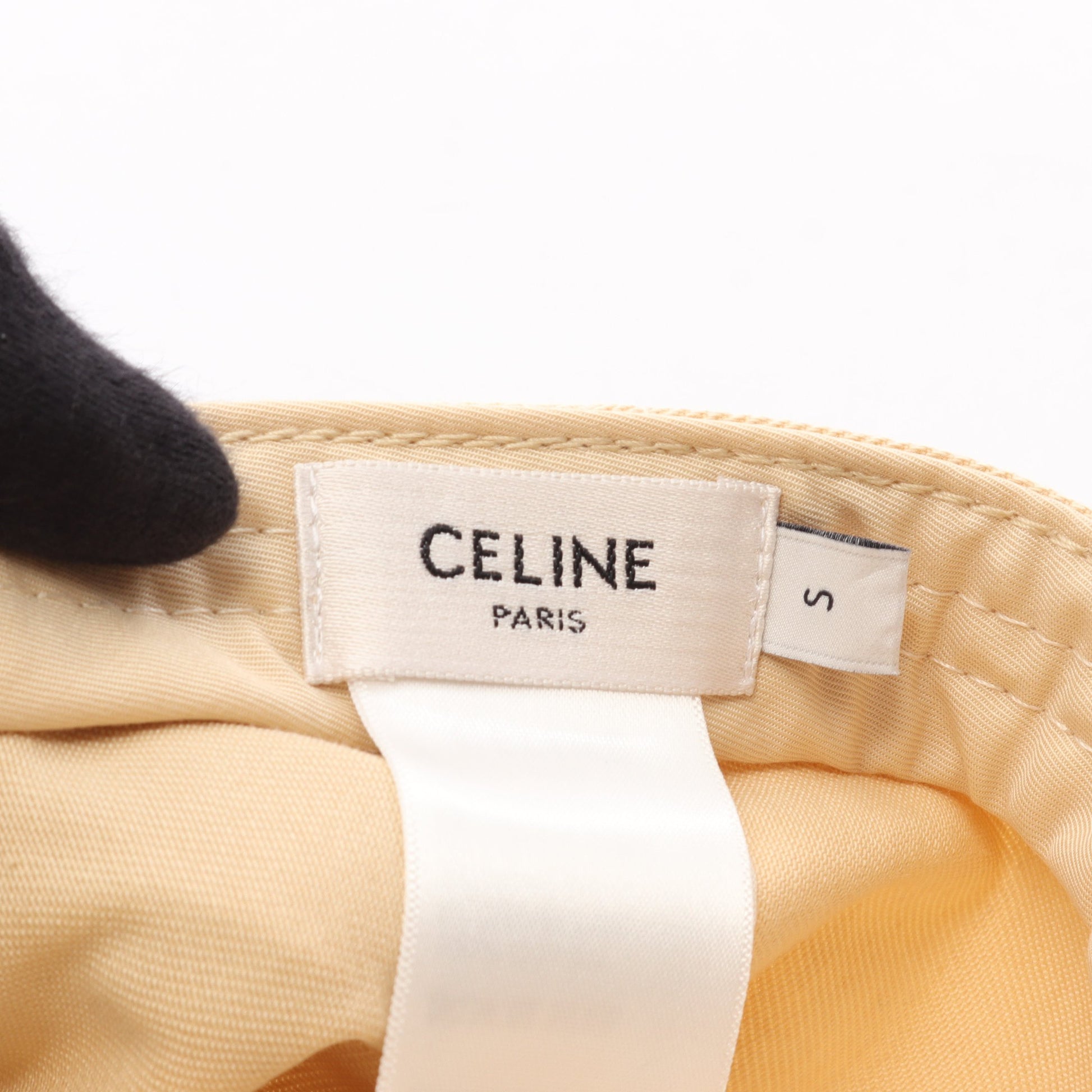 トリオンフ ベースボールキャップ 帽子 コットン ベージュ セリーヌ 財布・小物 CELINE