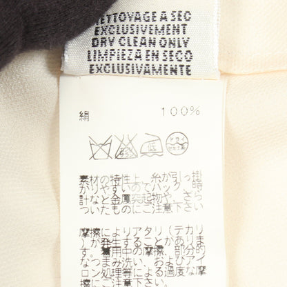 半袖 リボン ブラウス シルク アイボリー エルメス