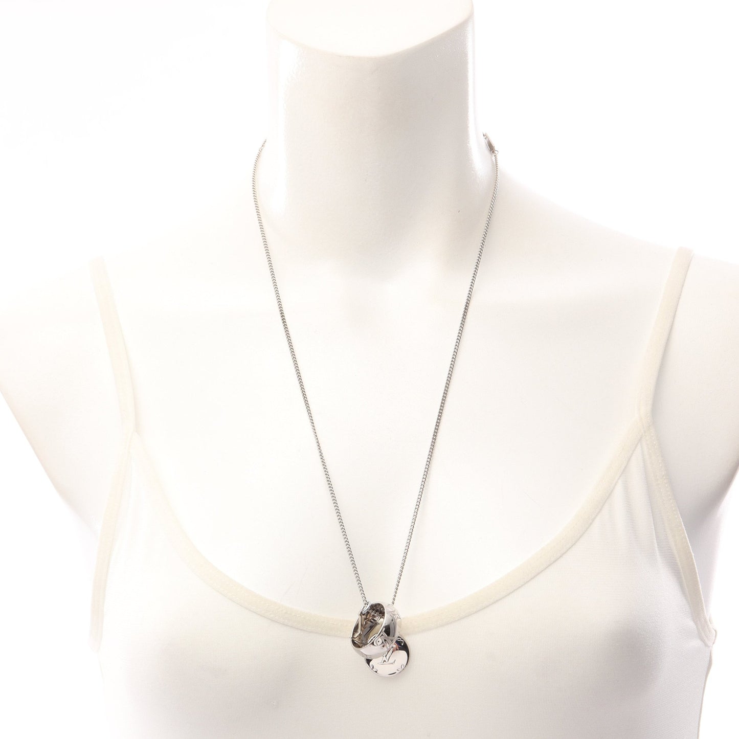 リングネックレス モノグラム ネックレス シルバー ルイヴィトン アクセサリー LOUIS VUITTON