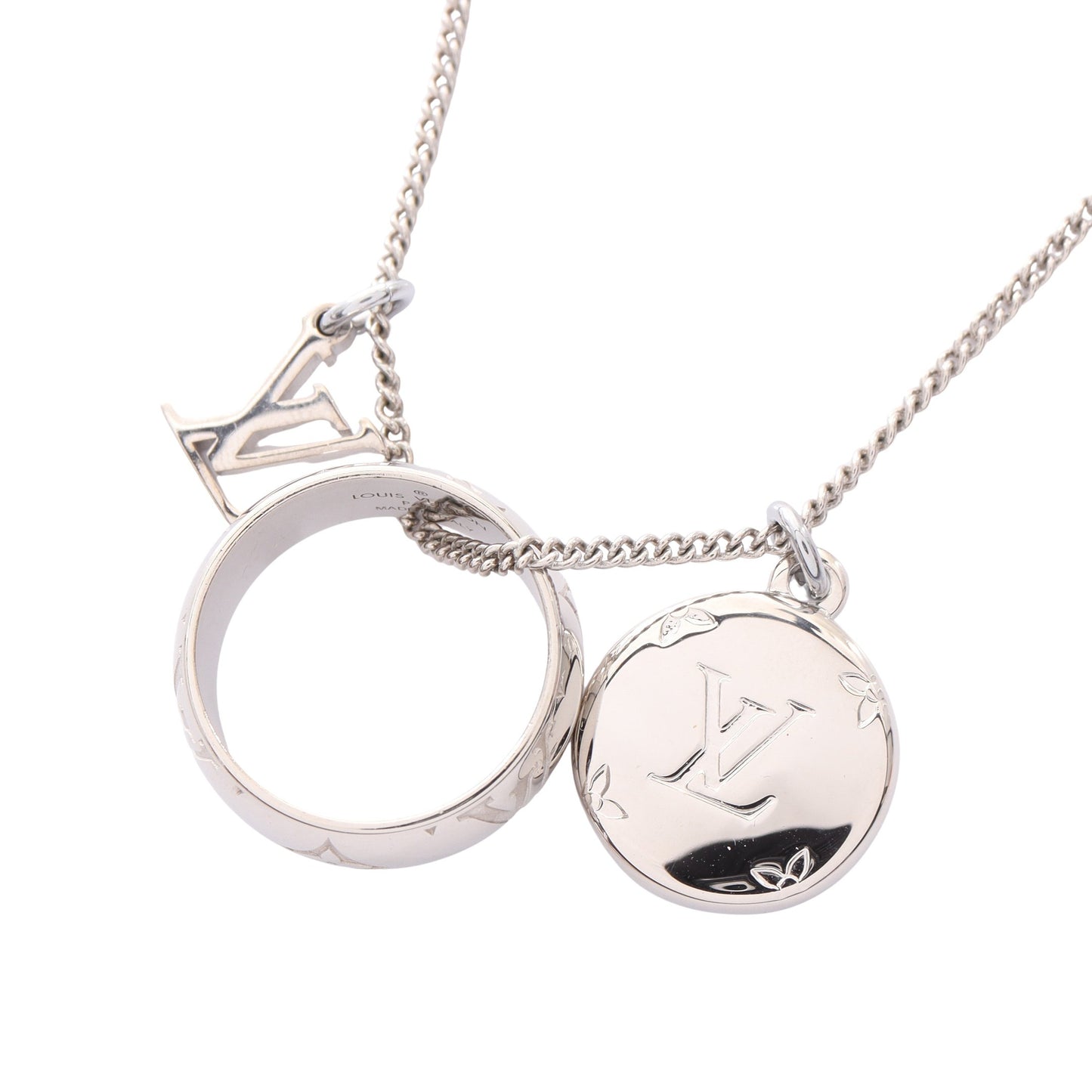 リングネックレス モノグラム ネックレス シルバー ルイヴィトン アクセサリー LOUIS VUITTON