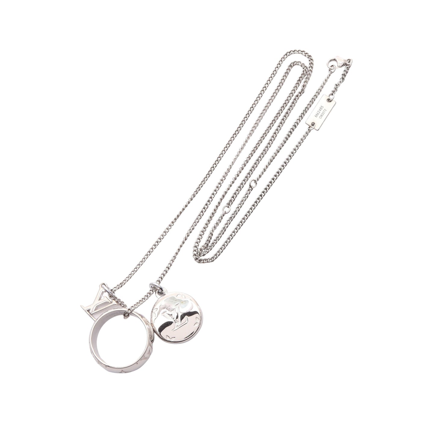 リングネックレス モノグラム ネックレス シルバー ルイヴィトン アクセサリー LOUIS VUITTON