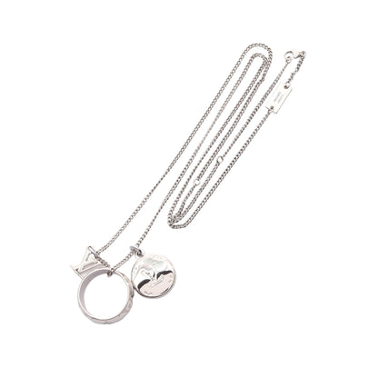 リングネックレス モノグラム ネックレス シルバー ルイヴィトン アクセサリー LOUIS VUITTON