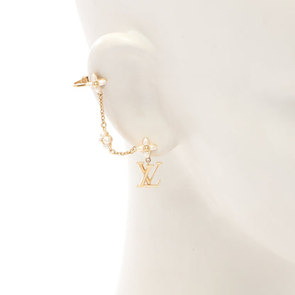 LV フローラグラム 右耳用 ピアス イヤーカフ GP フェイクパール ゴールド オフホワイト ルイヴィトン アクセサリー LOUIS VUITTON