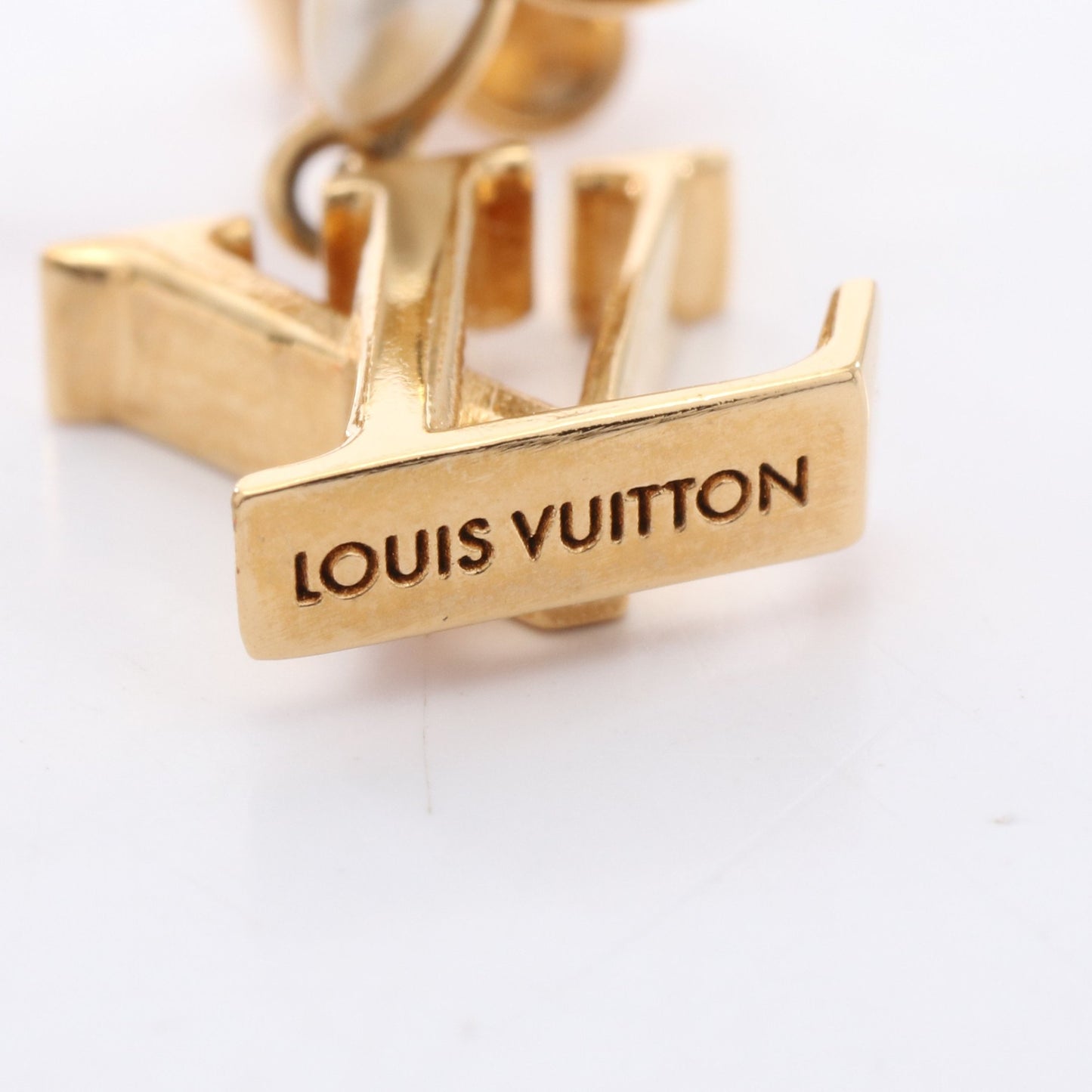 LV フローラグラム 右耳用 ピアス イヤーカフ GP フェイクパール ゴールド オフホワイト ルイヴィトン アクセサリー LOUIS VUITTON