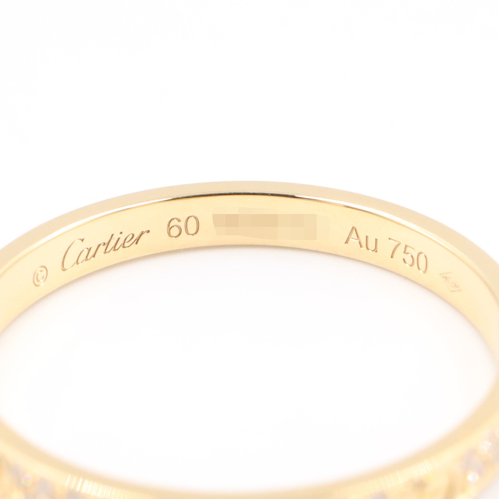 ミニラブリング パヴェダイヤ リング 指輪 K18YG ダイヤモンド イエローゴールド クリア カルティエ アクセサリー Cartier