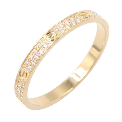 ミニラブリング パヴェダイヤ リング 指輪 K18YG ダイヤモンド イエローゴールド クリア カルティエ アクセサリー Cartier
