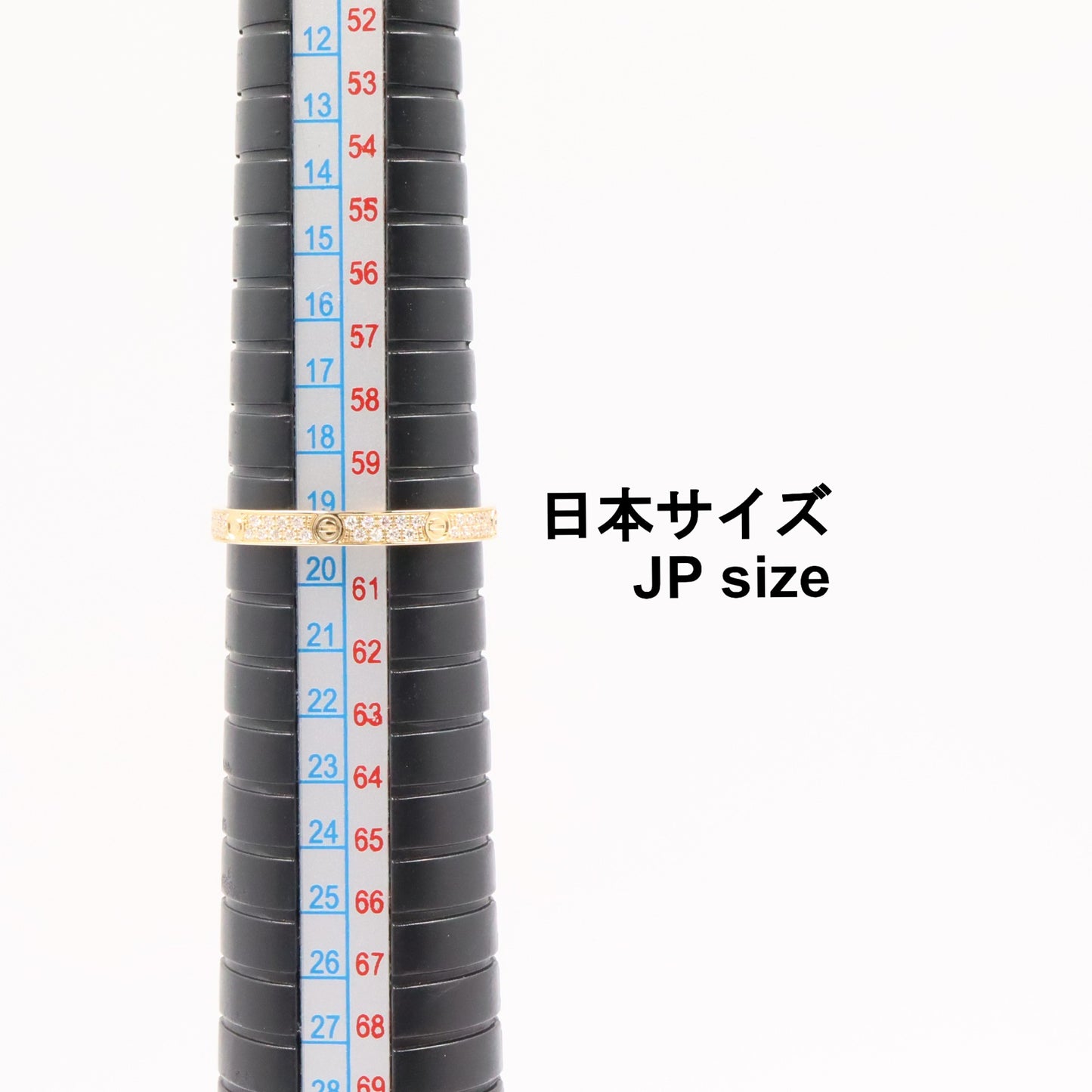 ミニラブリング パヴェダイヤ リング 指輪 K18YG ダイヤモンド イエローゴールド クリア カルティエ アクセサリー Cartier