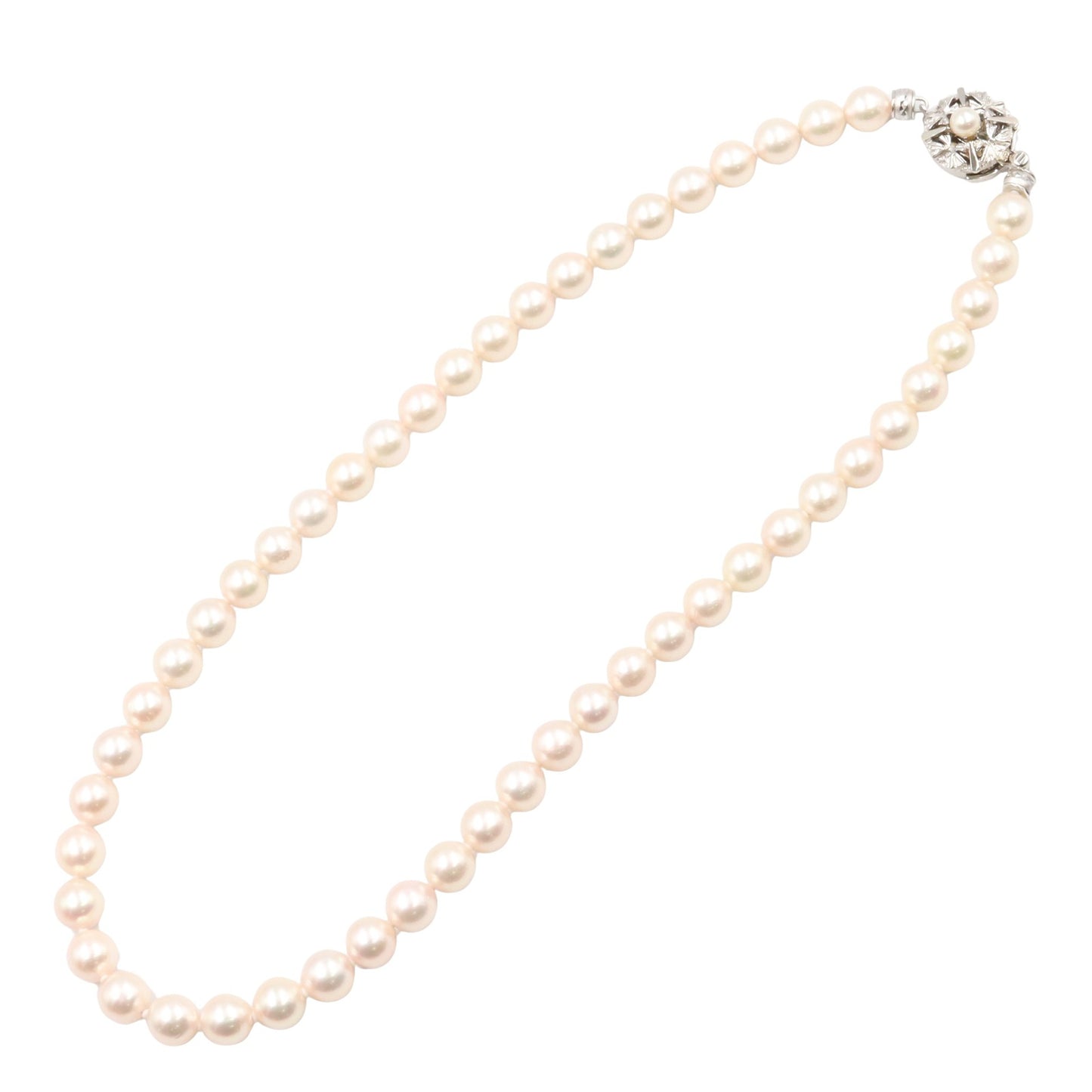 パール ネックレス ネックレス SV925 パール シルバー ホワイト ノーブランドジュエリー アクセサリー NO BRAND JEWELRY