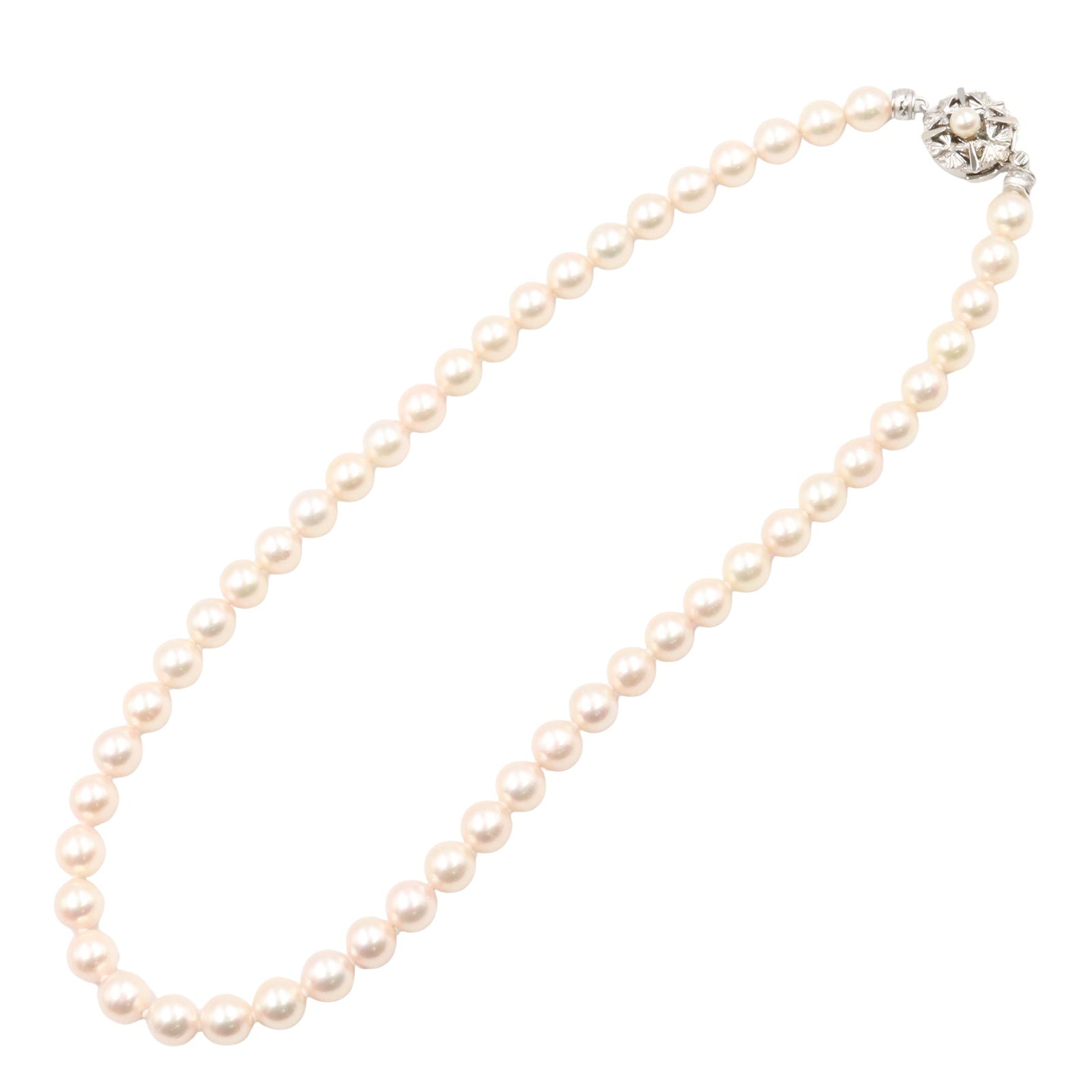 パール ネックレス ネックレス SV925 パール シルバー ホワイト ノーブランドジュエリー アクセサリー NO BRAND JEWELRY