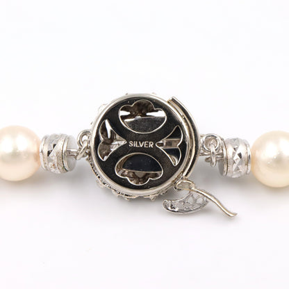 パール ネックレス ネックレス SV925 パール シルバー ホワイト ノーブランドジュエリー アクセサリー NO BRAND JEWELRY