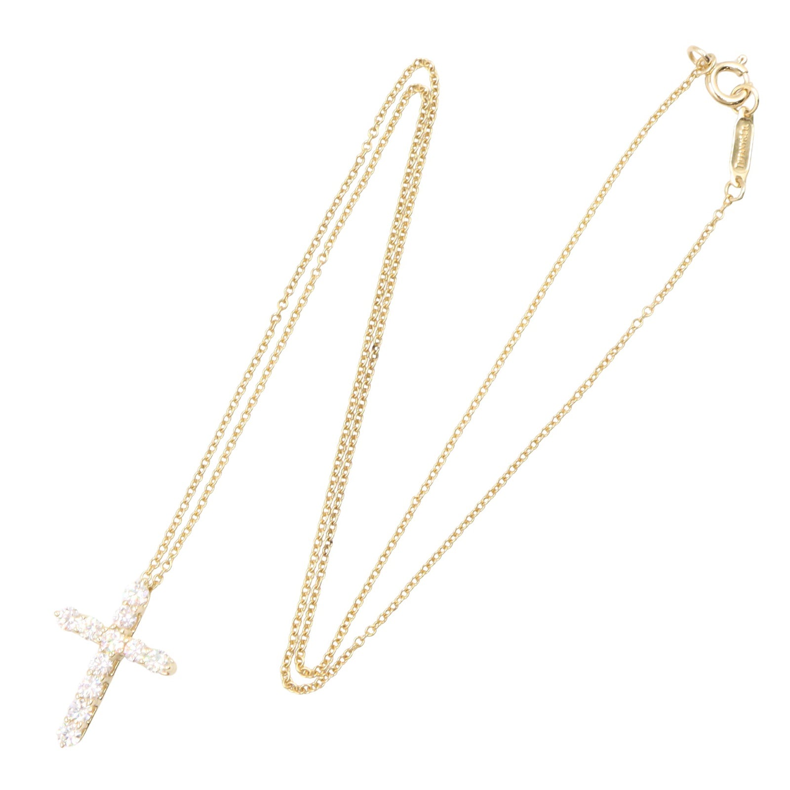 スモールクロス ダイヤ ネックレス ネックレス K18YG ダイヤモンド イエローゴールド クリア ティファニー アクセサリー TIFFANY & Co.