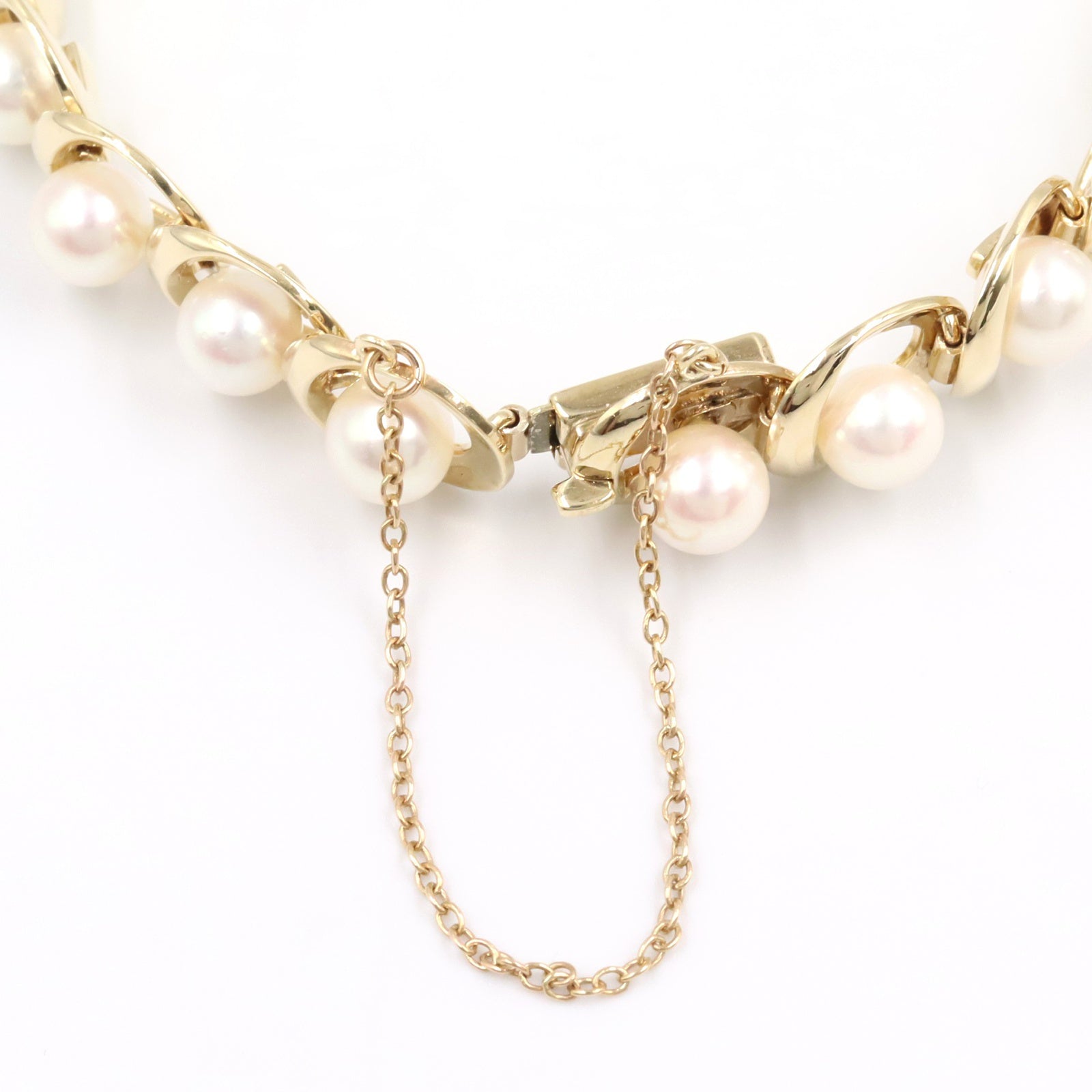パール ブレスレット ブレスレット K14YG パール イエローゴールド ホワイト ミキモト アクセサリー MIKIMOTO