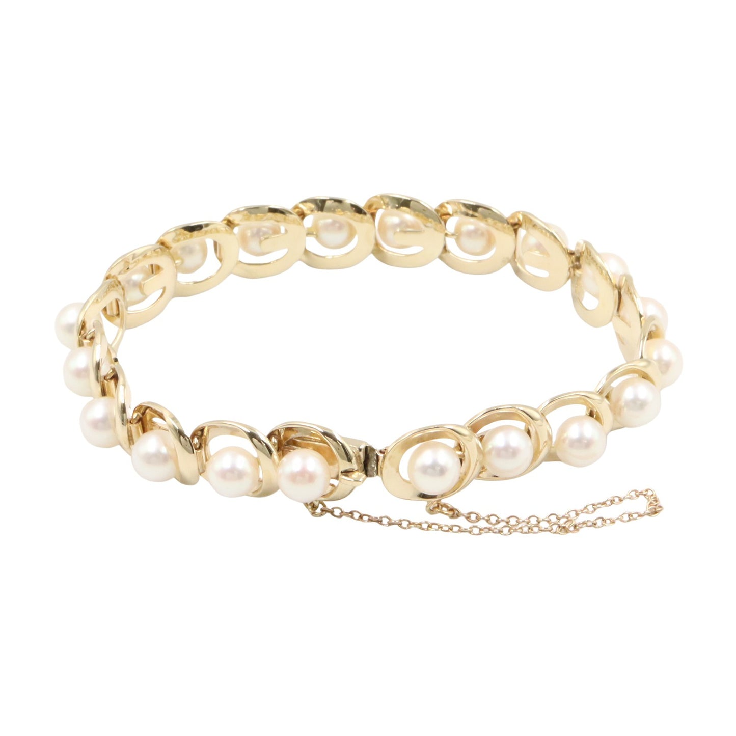 パール ブレスレット ブレスレット K14YG パール イエローゴールド ホワイト ミキモト アクセサリー MIKIMOTO