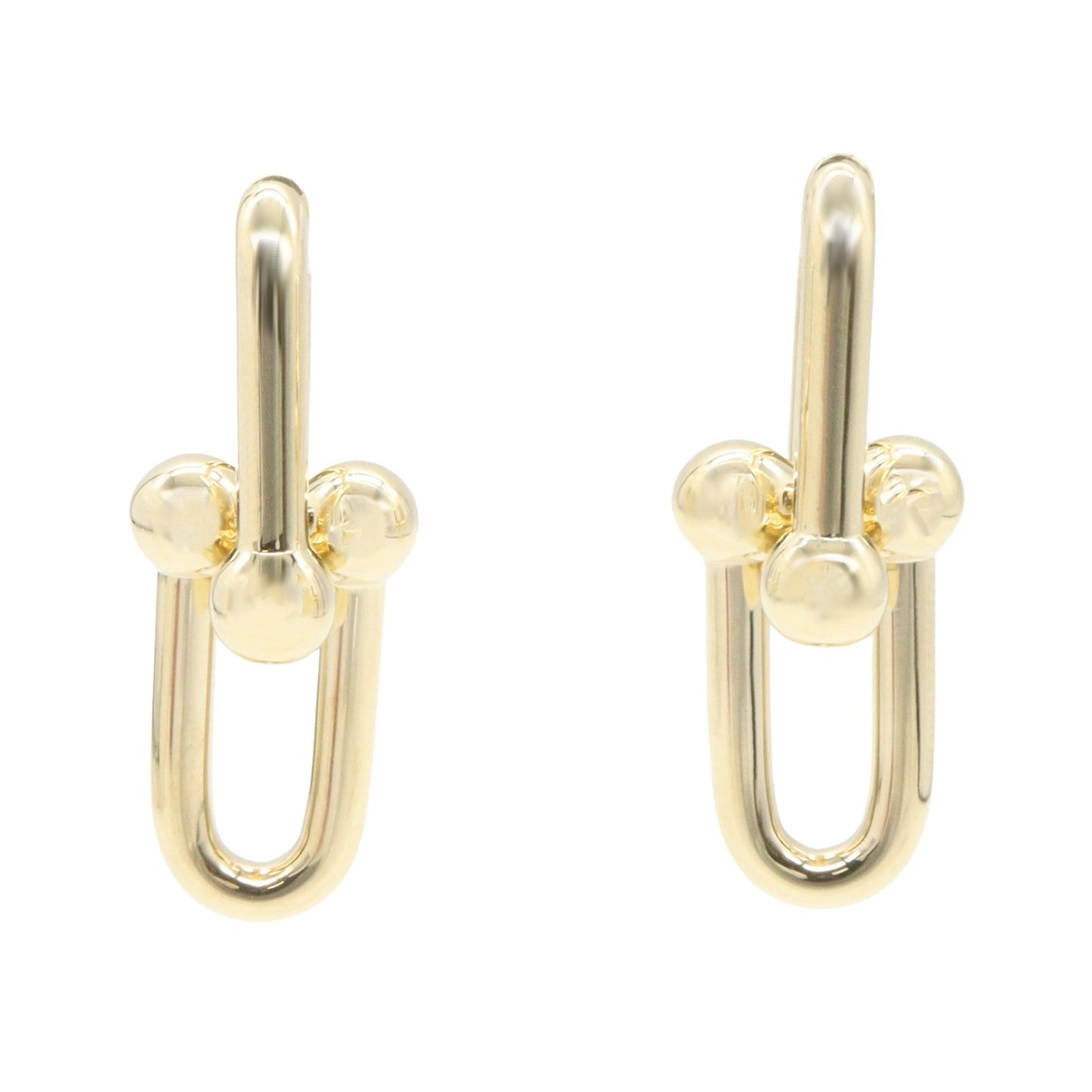 ハードウェア ラージリンク ピアス ピアス K18YG イエローゴールド ティファニー アクセサリー TIFFANY & Co.