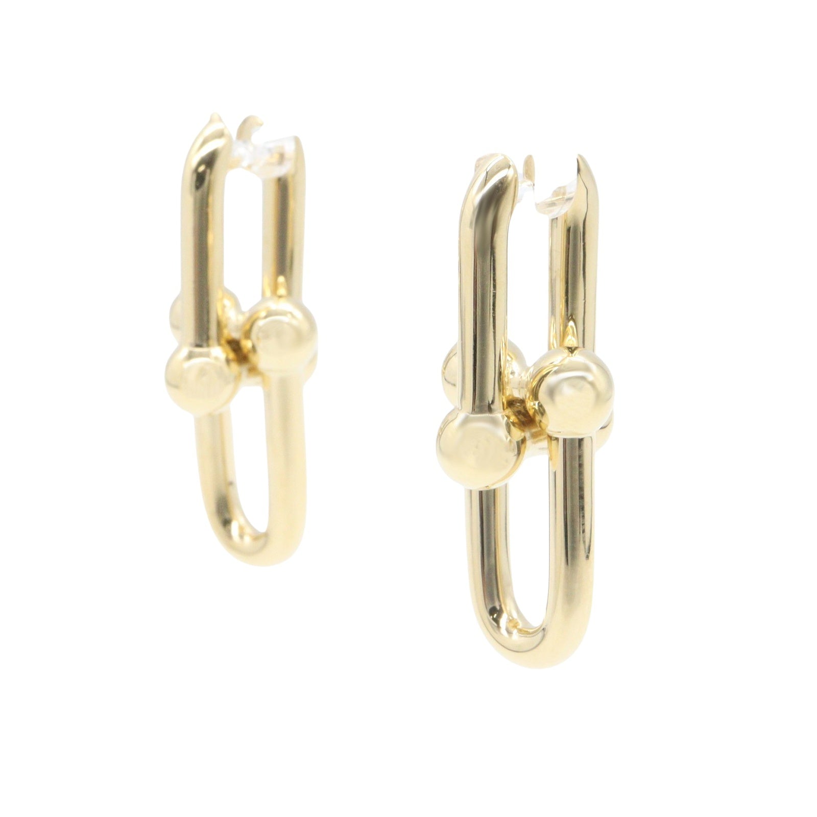 ハードウェア ラージリンク ピアス ピアス K18YG イエローゴールド ティファニー アクセサリー TIFFANY & Co.