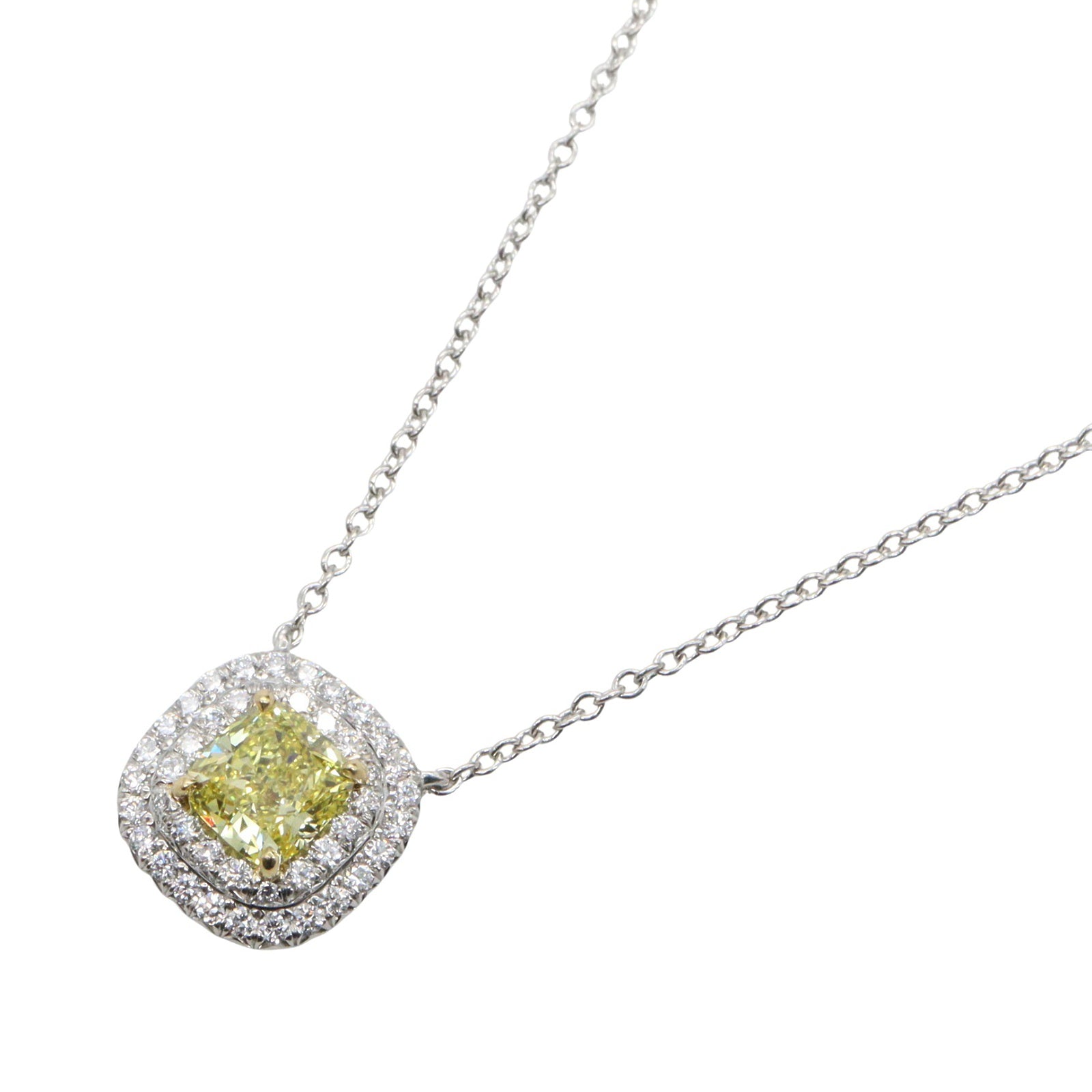 ダイヤ ネックレス ネックレス PT950 K18YG ダイヤモンド プラチナ イエローゴールド イエロー クリア ティファニー アクセサリー TIFFANY & Co.