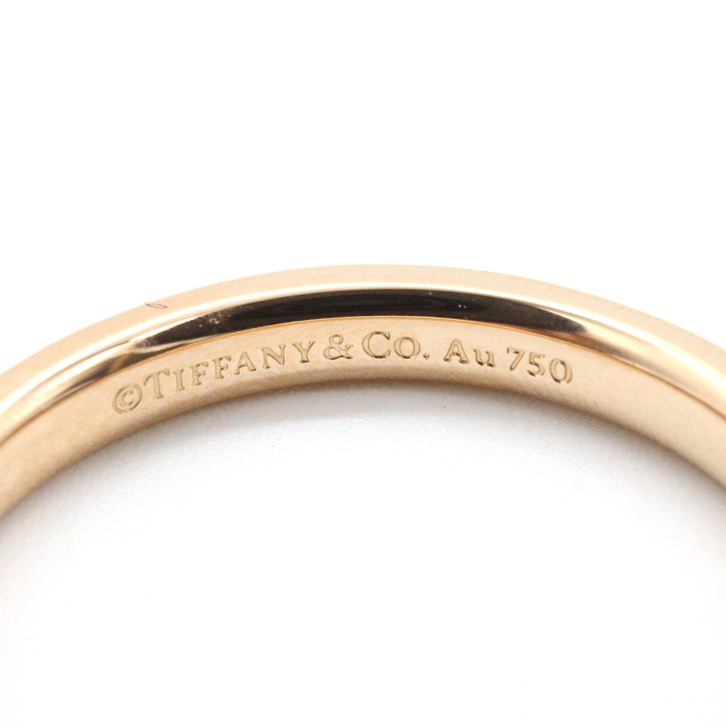 フラット バンド リング リング 指輪 K18PG ピンクゴールド ティファニー アクセサリー TIFFANY & Co.