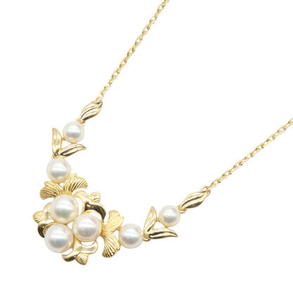パール ネックレス ネックレス K18YG パール イエローゴールド ホワイト ミキモト アクセサリー MIKIMOTO