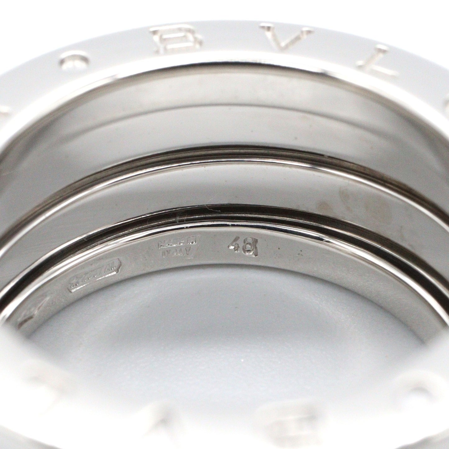 B-zero1 ビーゼロワン リング 3バンド リング 指輪 K18WG ホワイトゴールド ブルガリ アクセサリー BVLGARI