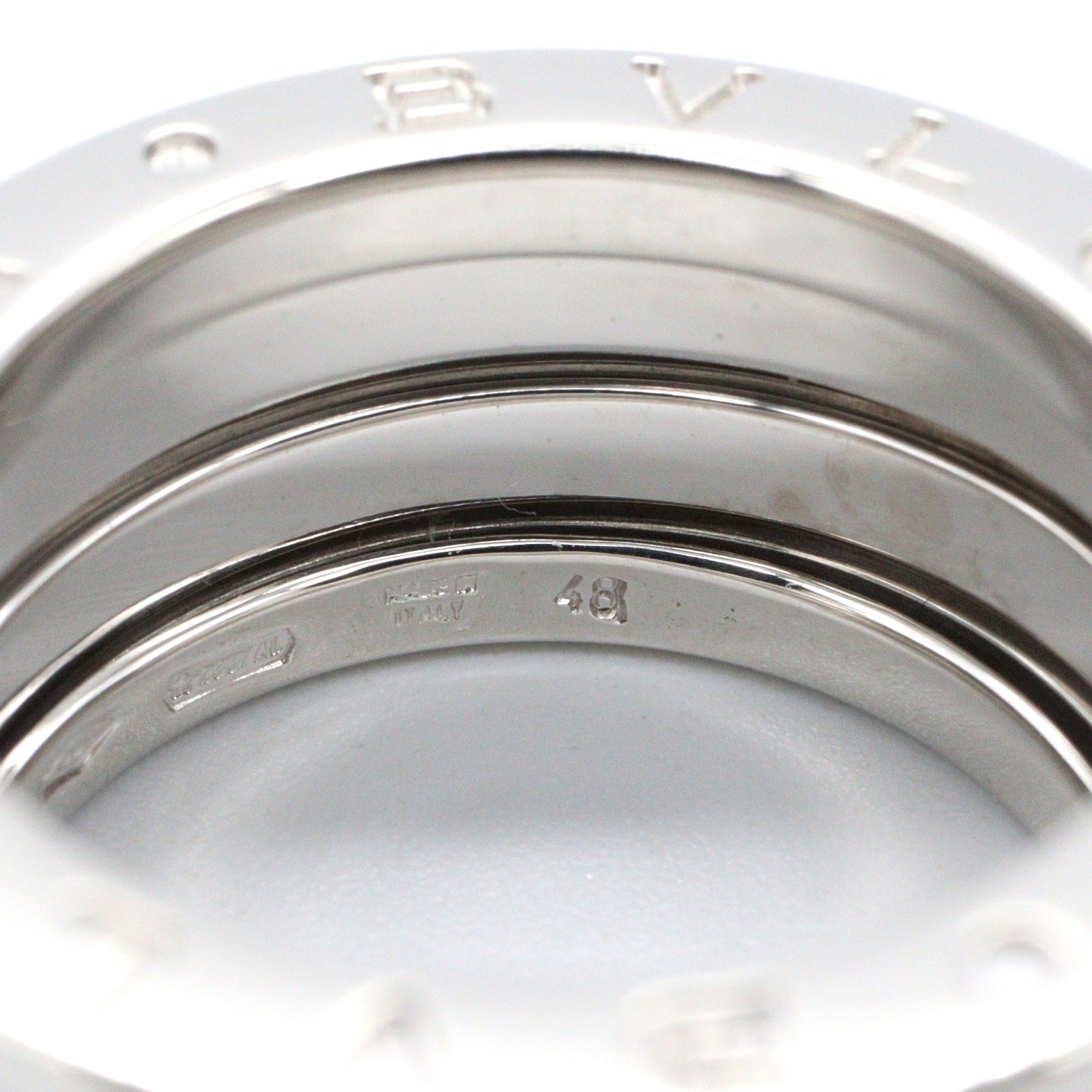 B-zero1 ビーゼロワン リング 3バンド リング 指輪 K18WG ホワイトゴールド ブルガリ アクセサリー BVLGARI