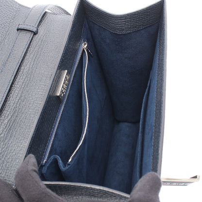 2WAY ハンドバッグ レザー ネイビー ロエベ バッグ LOEWE
