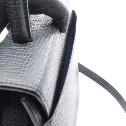 2WAY ハンドバッグ レザー ネイビー ロエベ バッグ LOEWE