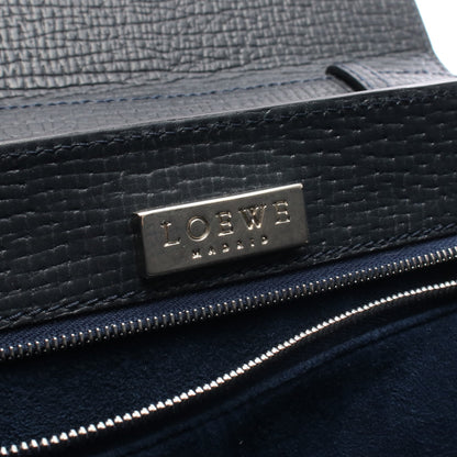 2WAY ハンドバッグ レザー ネイビー ロエベ バッグ LOEWE