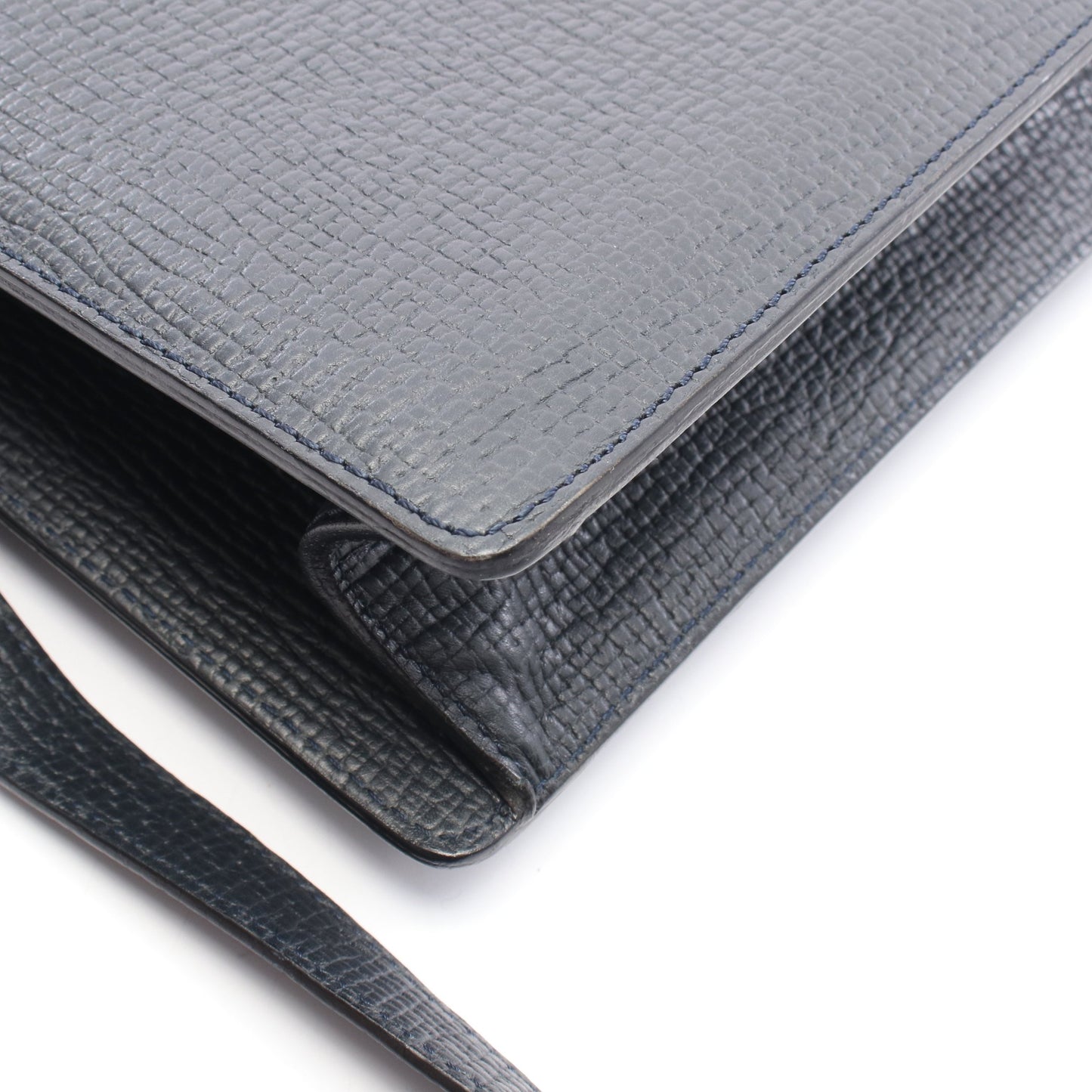 2WAY ハンドバッグ レザー ネイビー ロエベ バッグ LOEWE