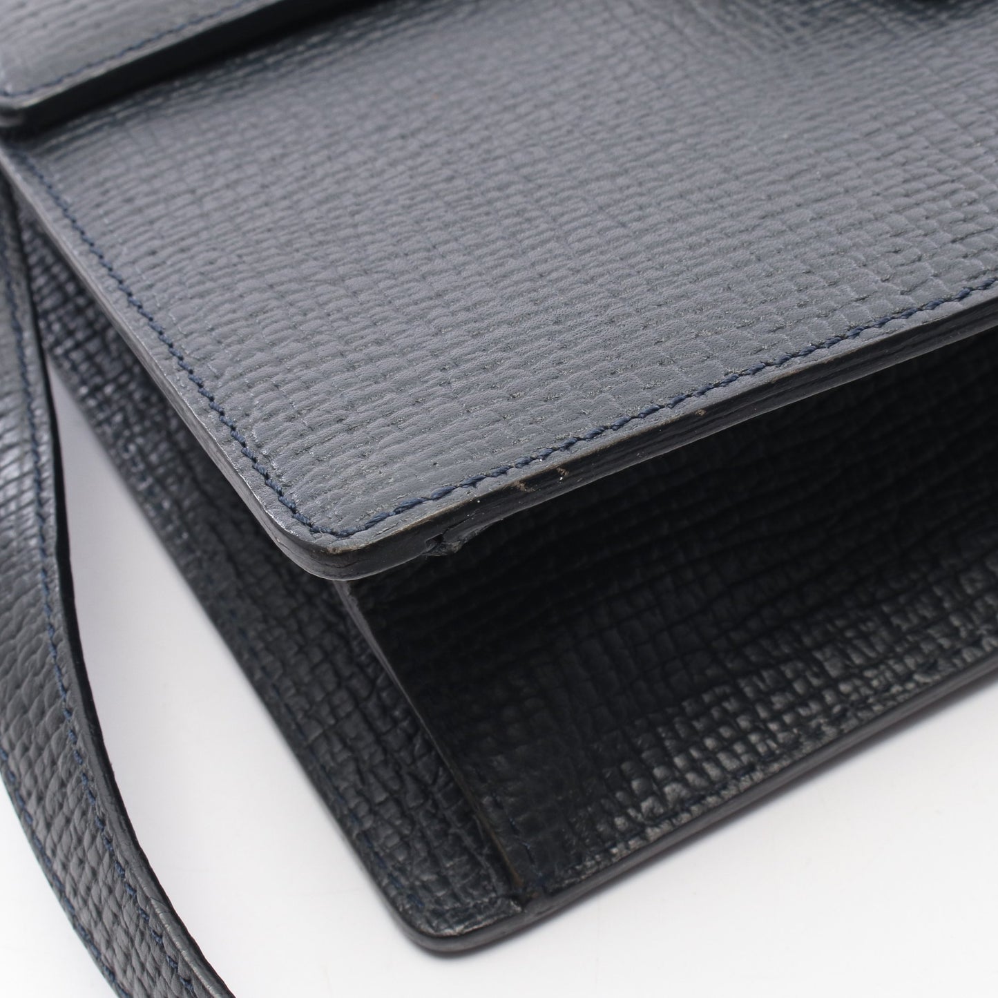 2WAY ハンドバッグ レザー ネイビー ロエベ バッグ LOEWE