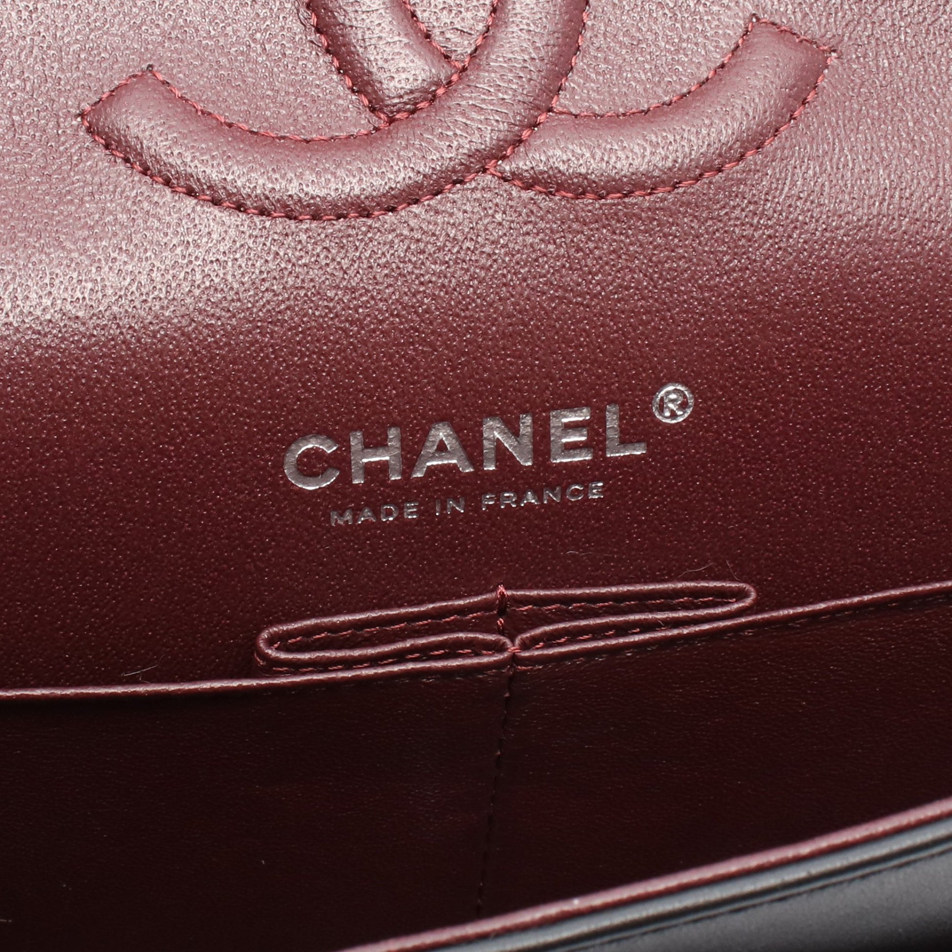 マトラッセ Wフラップ Wチェーンショルダーバッグ ラムスキン ブラック シルバー金具 シャネル バッグ CHANEL