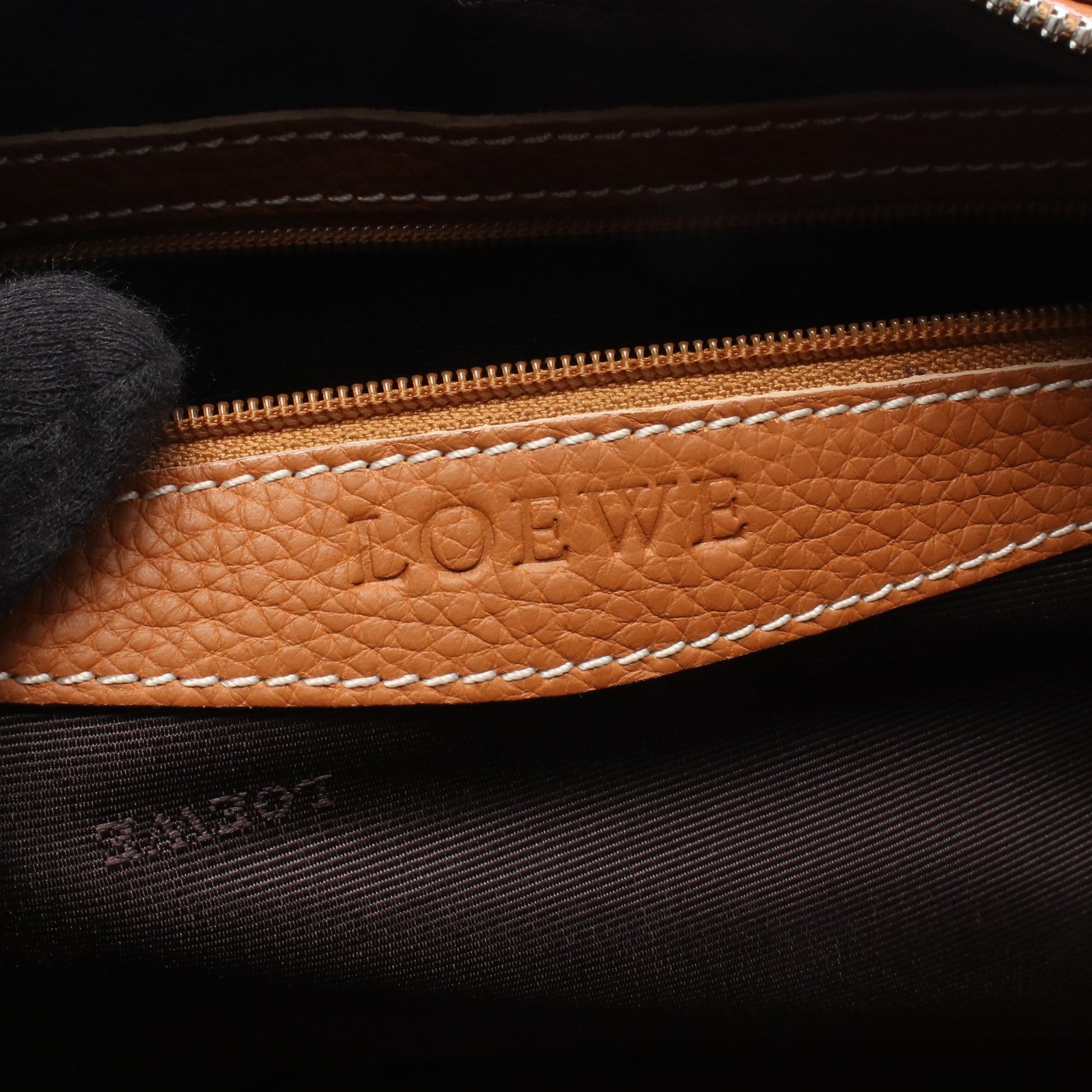 センダ ハンドバッグ レザー ブラウン ロエベ バッグ LOEWE