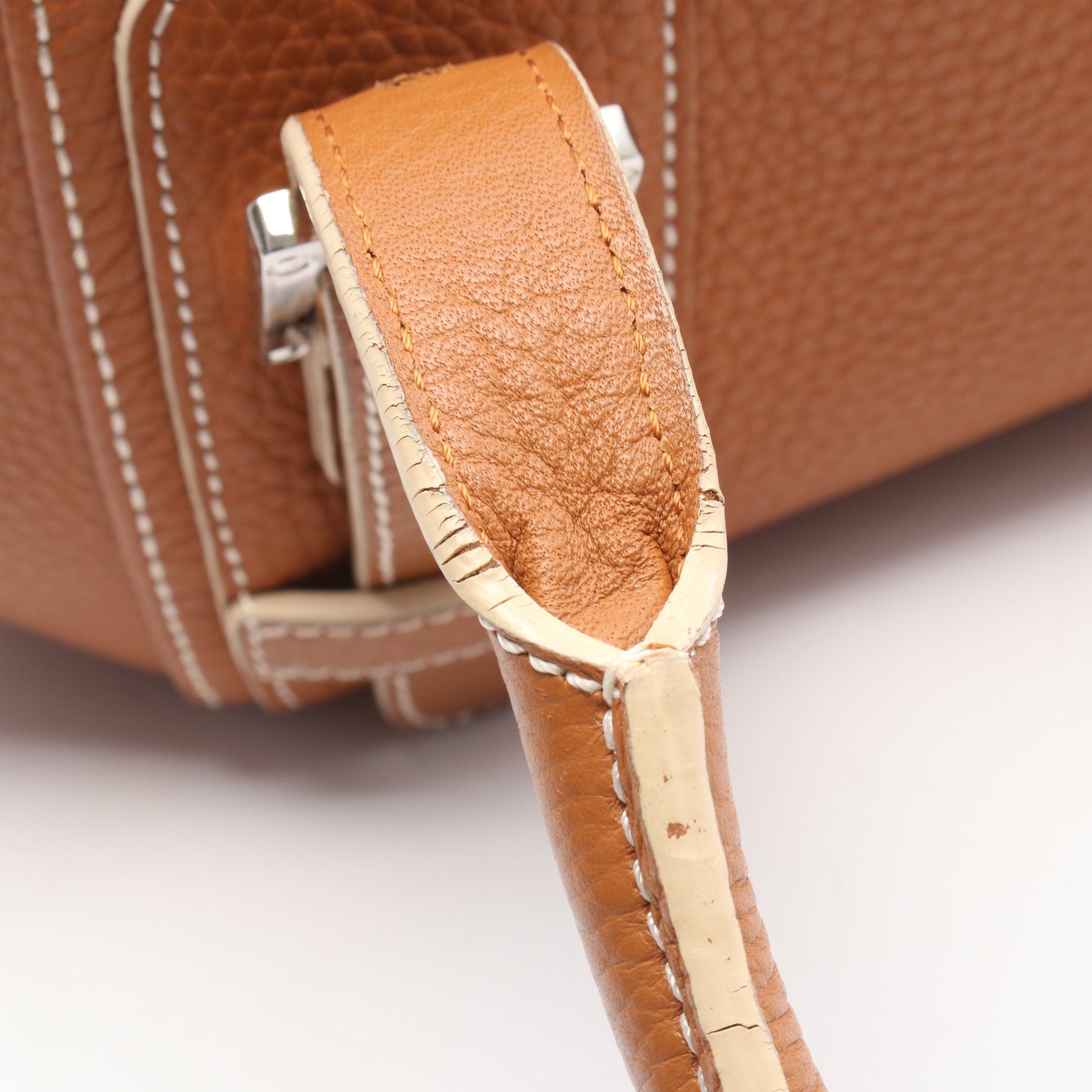 センダ ハンドバッグ レザー ブラウン ロエベ バッグ LOEWE