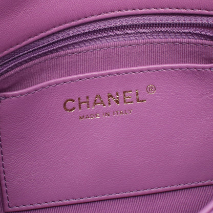 ミニマトラッセ チェーンショルダーバッグ ラムスキン パープル ゴールド金具 シャネル バッグ CHANEL