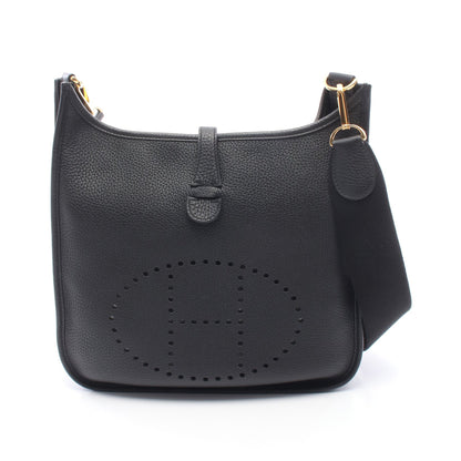 エヴリン 3 トロワ PM ショルダーバッグ トリヨンクレマンス ブラック ゴールド金具 B刻印 エルメス バッグ HERMES