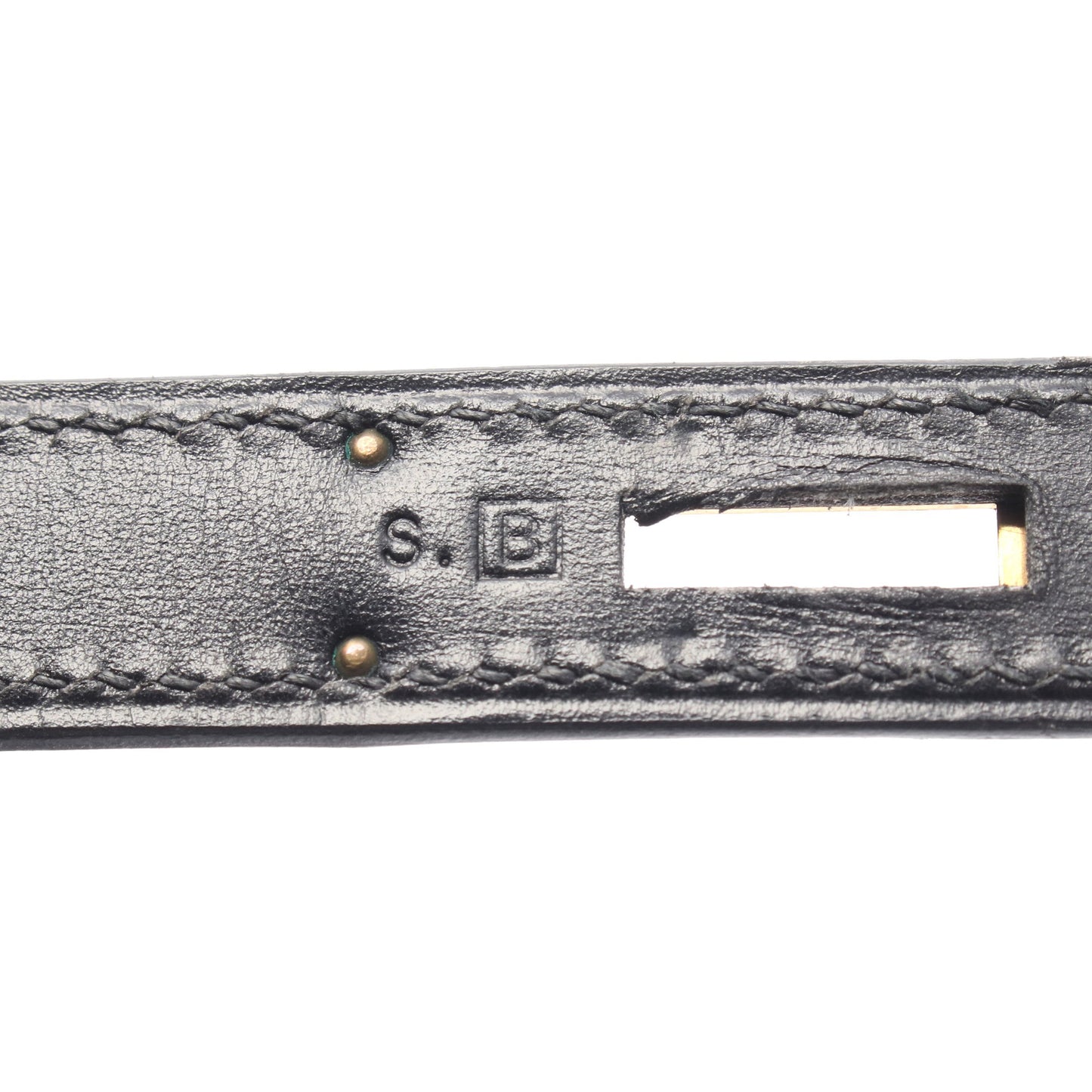 ケリー32 外縫い 2WAY ハンドバッグ ボックスカーフ ブラック ゴールド金具 □B刻印 エルメス バッグ HERMES