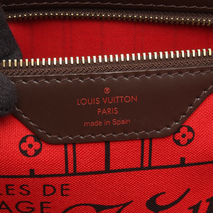 ネヴァーフルMM ダミエエベヌ ショルダーバッグ トートバッグ PVC レザー ブラウン ルイヴィトン バッグ LOUIS VUITTON