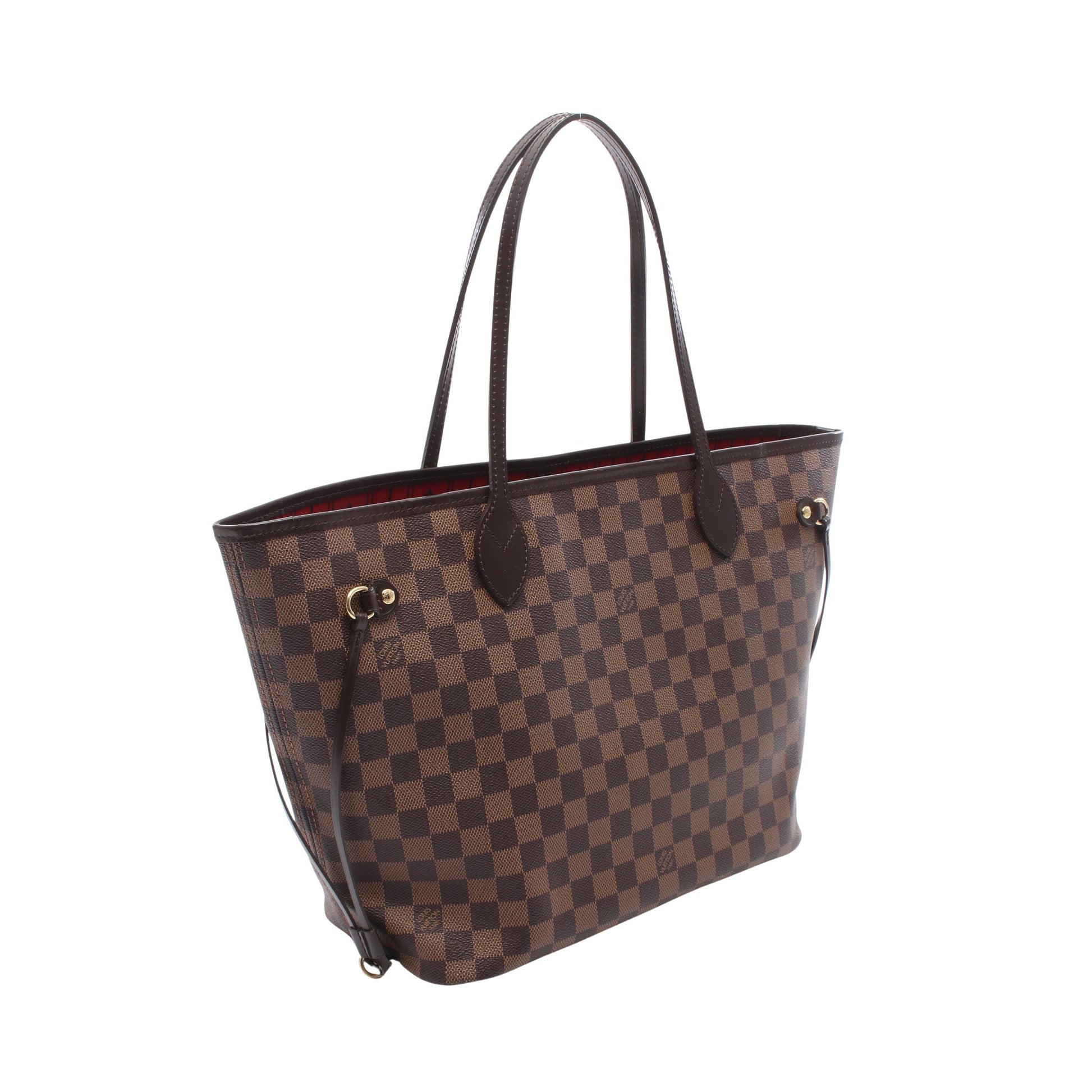 ネヴァーフルMM ダミエエベヌ ショルダーバッグ トートバッグ PVC レザー ブラウン ルイヴィトン バッグ LOUIS VUITTON