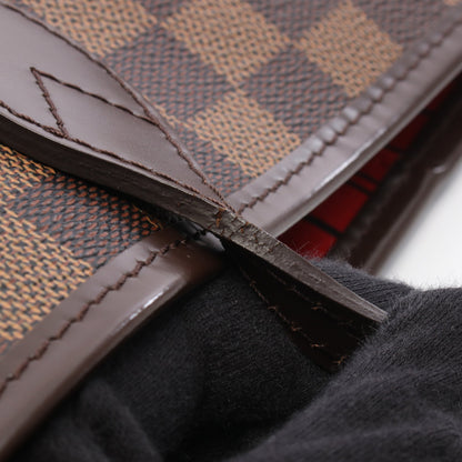 ネヴァーフルMM ダミエエベヌ ショルダーバッグ トートバッグ PVC レザー ブラウン ルイヴィトン バッグ LOUIS VUITTON