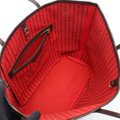 ネヴァーフルMM ダミエエベヌ ショルダーバッグ トートバッグ PVC レザー ブラウン ルイヴィトン バッグ LOUIS VUITTON