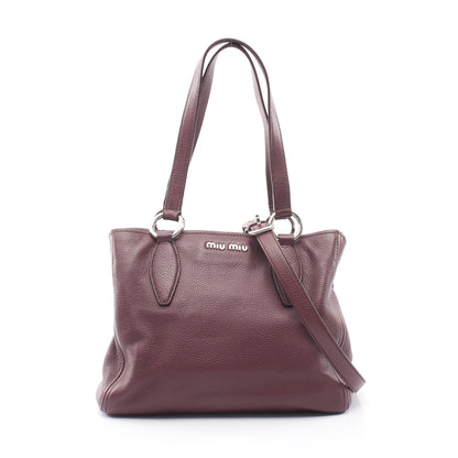 VITTELO PHENIX 2WAY ショルダーバッグ トートバッグ レザー ボルドー ミュウミュウ