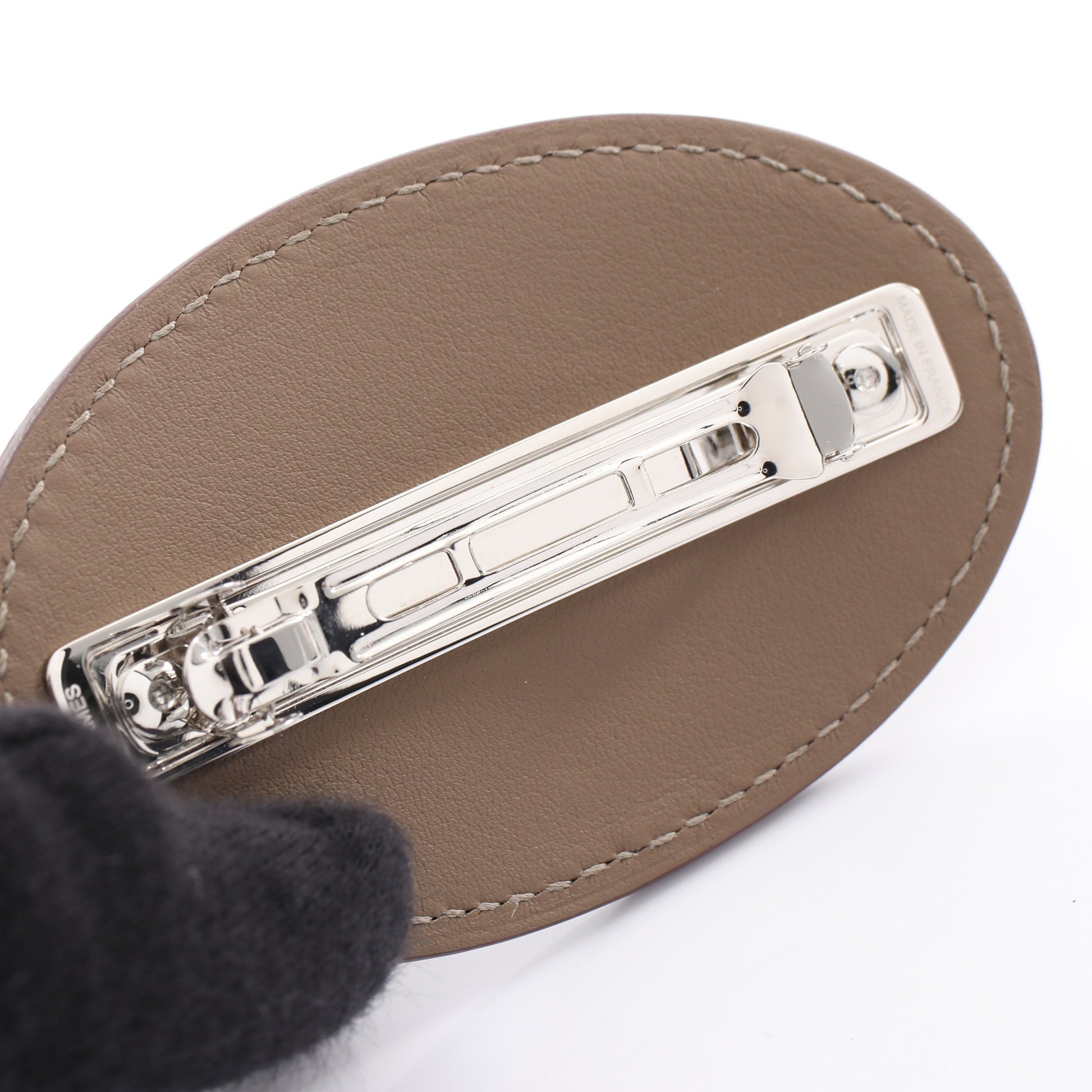 エヴリンPM エトゥープ バレッタ ヴォースイフト グレーブラウン エルメス アクセサリー HERMES