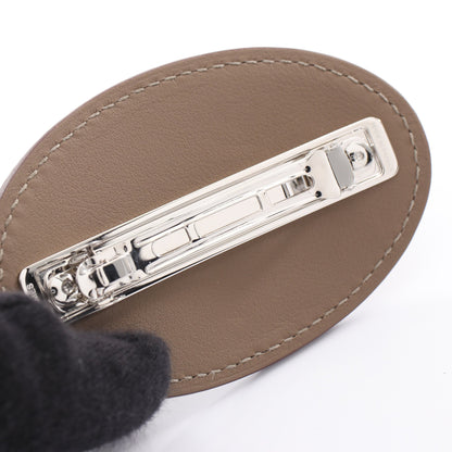 エヴリンPM エトゥープ バレッタ ヴォースイフト グレーブラウン エルメス アクセサリー HERMES