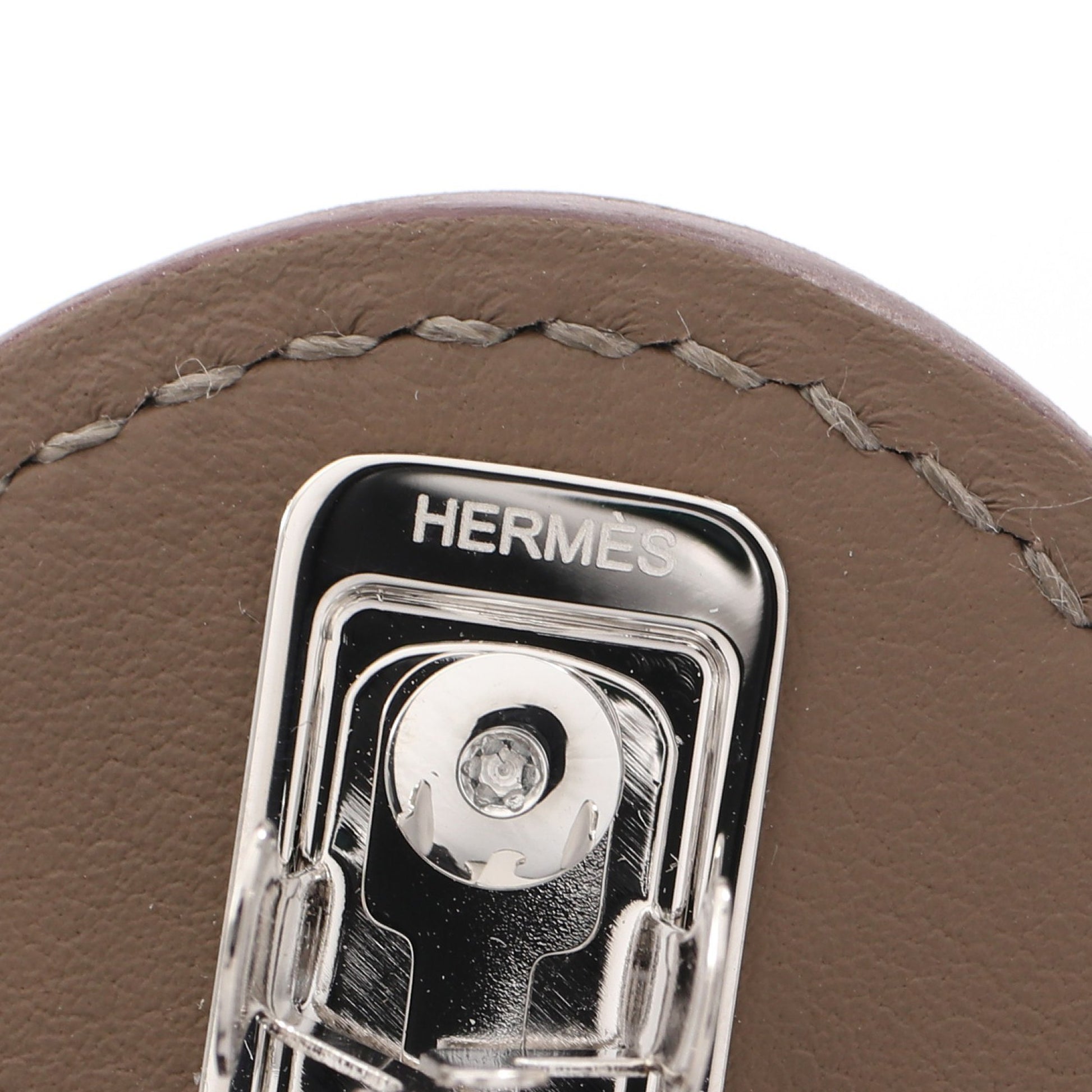 エヴリンPM エトゥープ バレッタ ヴォースイフト グレーブラウン エルメス アクセサリー HERMES